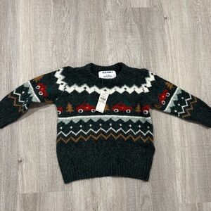 Old Navy Kids' Sweater with Red and Green Accents